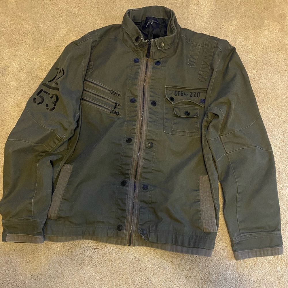 Affliction gray coat size 2X